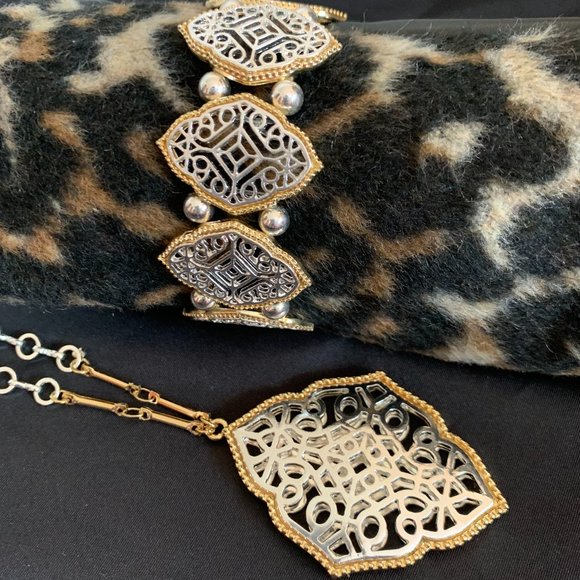 Style & Co Filigree Necklace & Bracelet Set - Picture 1 of 12